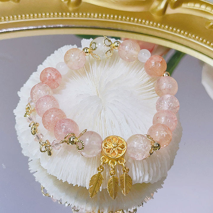 Pulsera con dijes de protección de atrapasueños con Buddha Stones