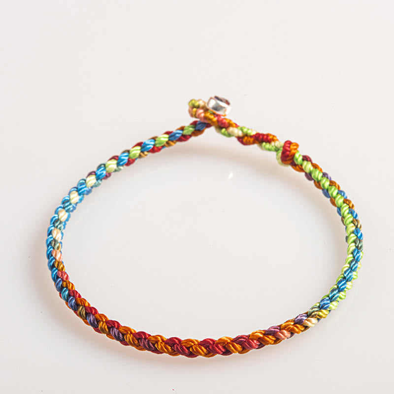 Buddha Stones;Que seas bendecido con paz y seguridad en las cuatro estaciones Pulsera Lucky Multicolor
