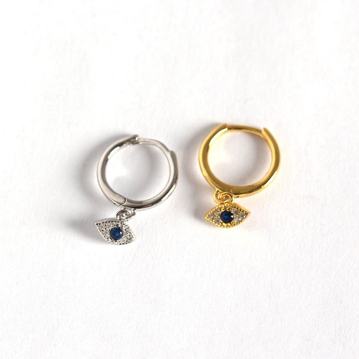 Pendientes de plata de ley 925 con Buddha Stones , protección contra el mal de ojo