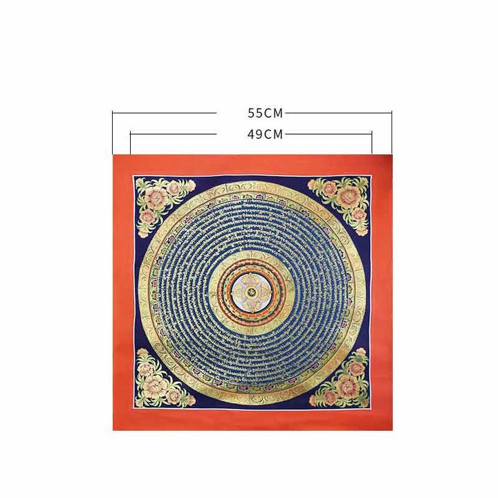 Caja ciega tibetana hecha a mano con pintura Thangka, bendición espiritual, patrón de Color aleatorio
