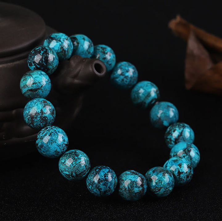 Pulsera de valor de fuerza de piedra fénix natural de Buddha Stones