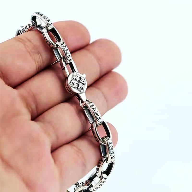 Pulsera de sabiduría grabada en cobre con Buddha Stones Om Mani Padme Hum doble Dorje - image 14