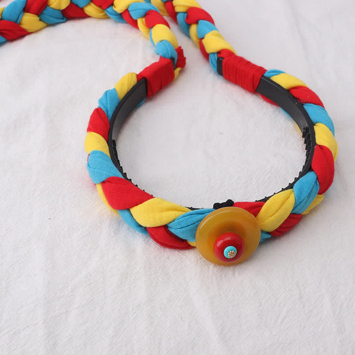 Accesorios para el cabello con cuentas de borlas coloridas tibetanas - image 15
