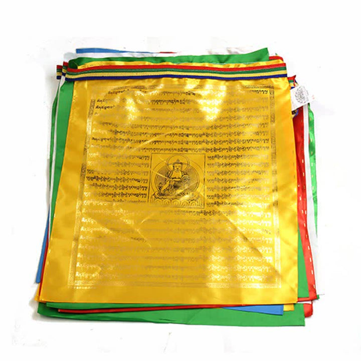 Bandera tibetana de oración al aire libre, 5 colores, caballo de viento, Buda, escrituras propicias