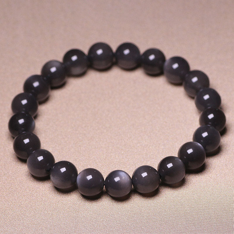 Pulsera de cuentas de amor positivo de piedra lunar natural