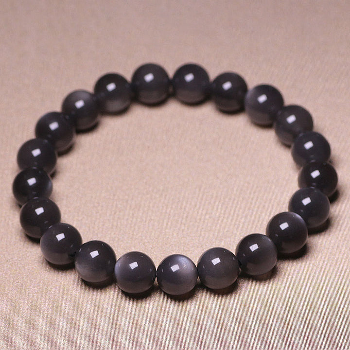 Pulsera de cuentas de amor positivo de piedra lunar natural