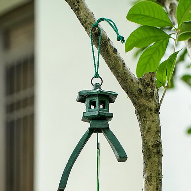 Campana colgante de pared auspiciosa, campana de la suerte, decoración del hogar hecha a mano