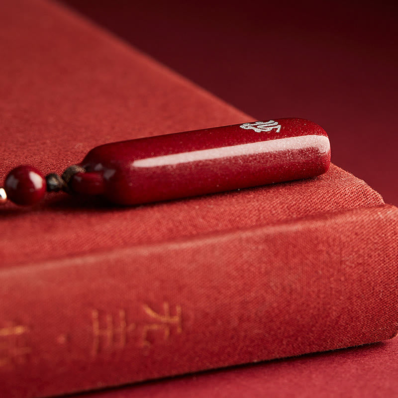 Colgante de collar de cadena de protección con amuleto de cinabrio de Buda natal del zodiaco chino - image 5