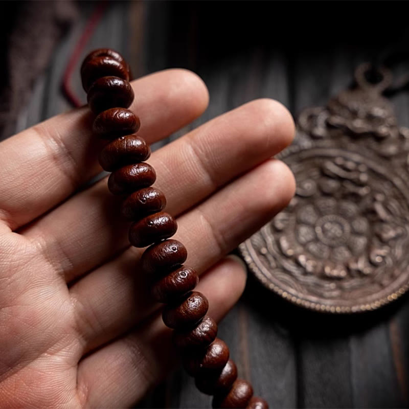 Buddha Stones naturales del Tíbet 108 cuentas de Mala semilla de Bodhi púrpura Hetian cian Jade cobre Dorje pulsera de la paz