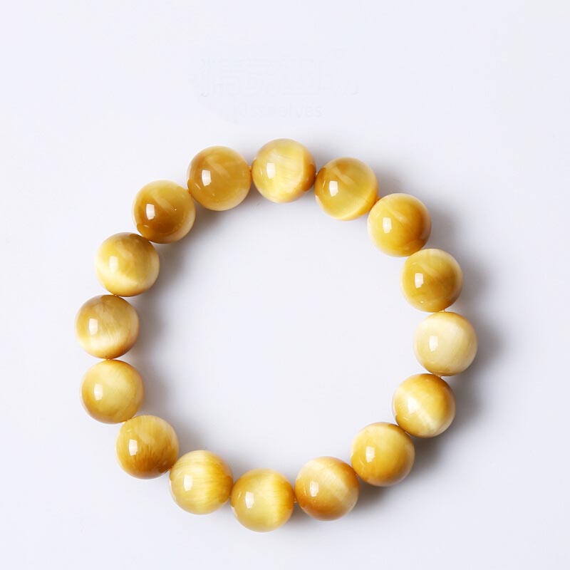 Pulsera de cuentas de ojo de tigre de cristal curativo de ansiedad y estrés con Buddha Stones