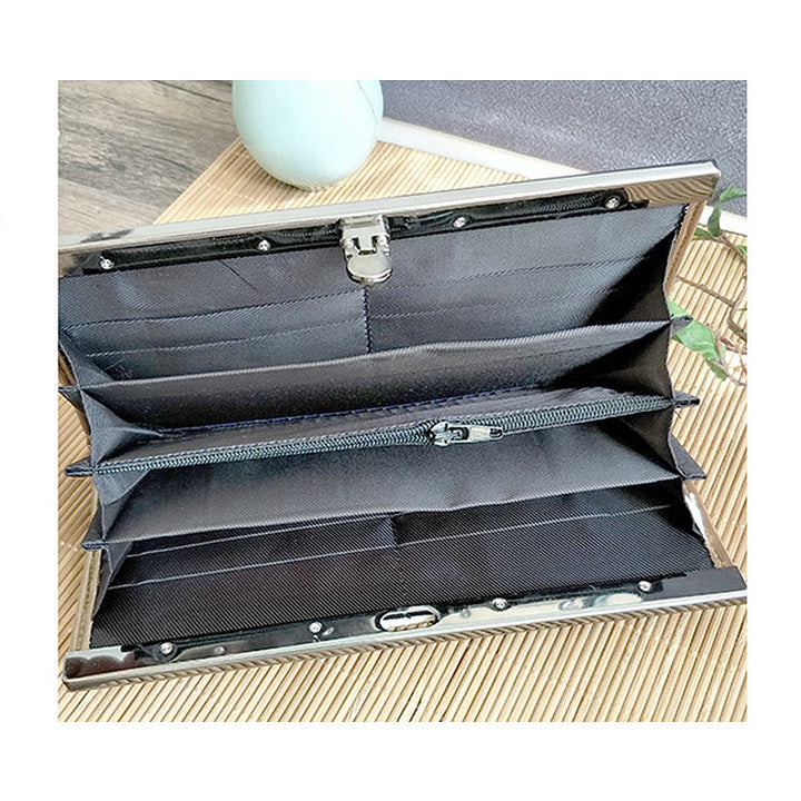 Monedero de compras con bordado de doble cara de bambú, flor de Buddha Stones , ciruela, flor de melocotón, tarjetero para efectivo de gran capacidad - image 11