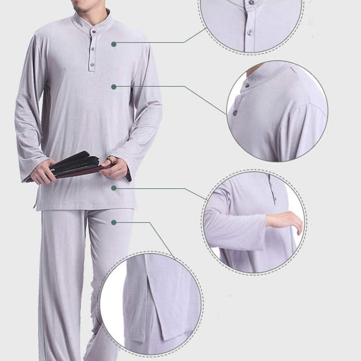 Conjunto de ropa para hombre, Buddha Stones , meditación, oración, Zen espiritual, Tai Chi, práctica de Yoga - image 9