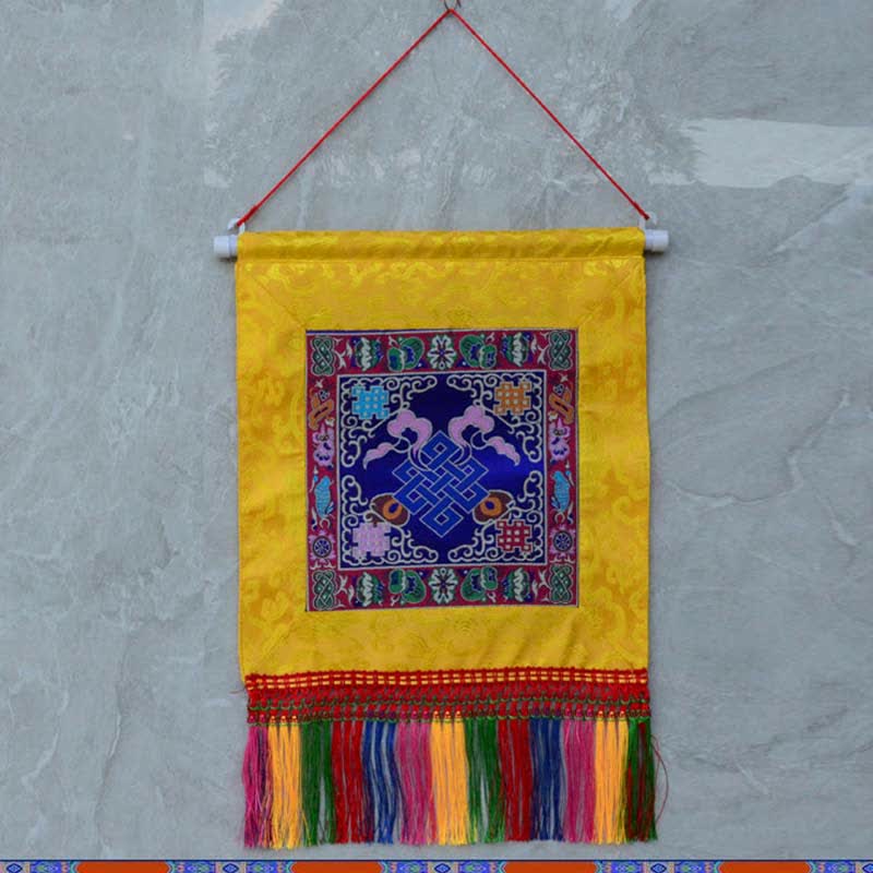 Arte de pared de poder espiritual de símbolos auspiciosos de Vajra