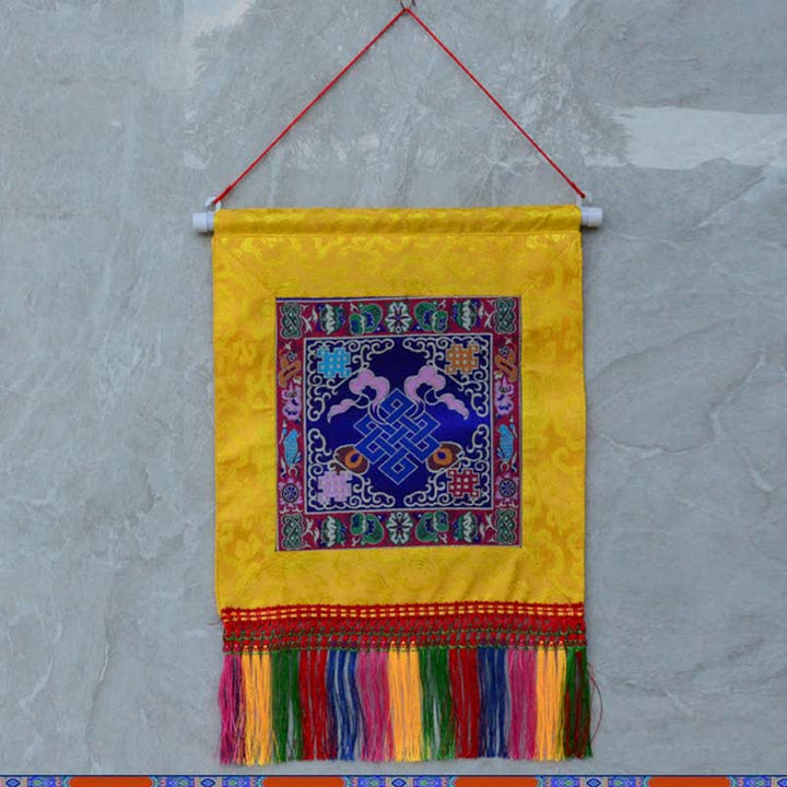 Arte de pared de poder espiritual de símbolos auspiciosos de Vajra