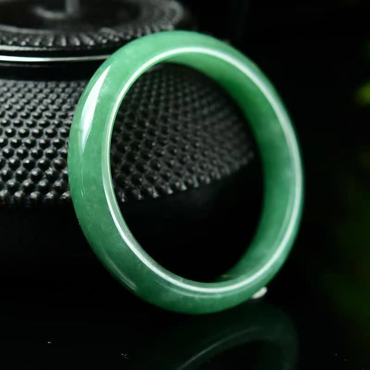 Pulsera rígida de jade con Buddha Stones para la sanación, la abundancia y la protección - image 2
