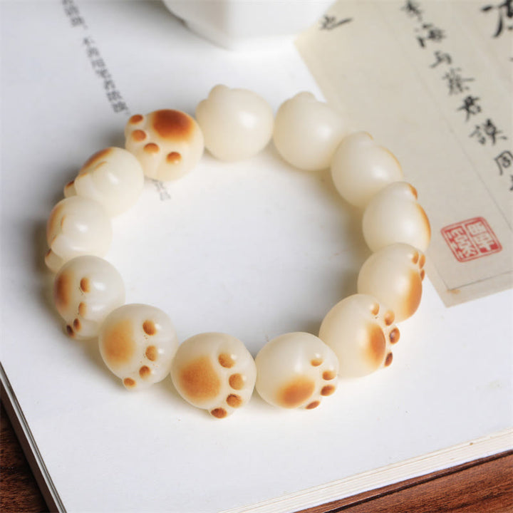 Pulsera de paz con semillas de Bodhi y garra de gato con Buddha Stones - image 3