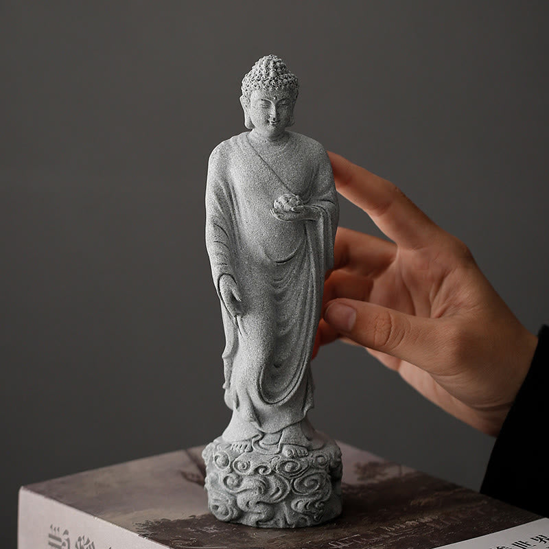 Buddha Stones Meditación Buda Nubes Auspiciosas Diseño Serenidad Decoración del Hogar - image 7