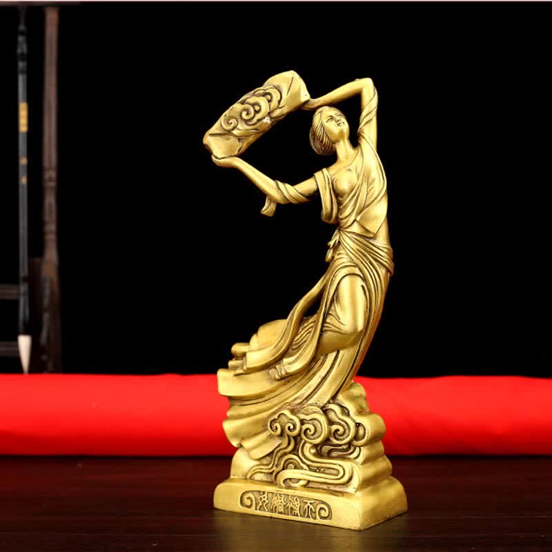 Bodhisattva Nuwa repara la decoración de la estatua de cobre de protección del cielo - image 1