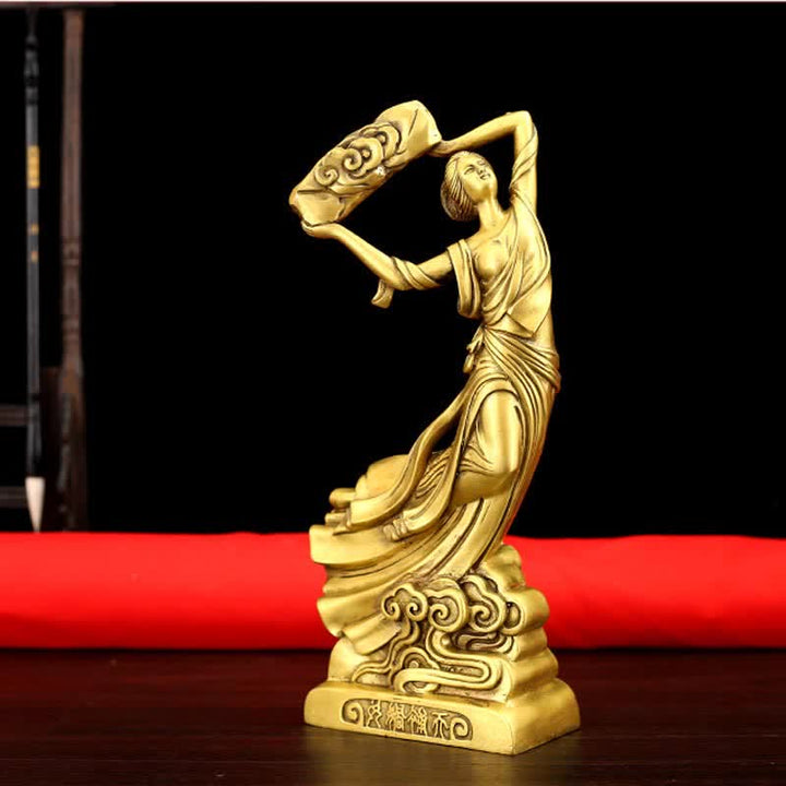 Bodhisattva Nuwa repara la decoración de la estatua de cobre de protección del cielo - image 1