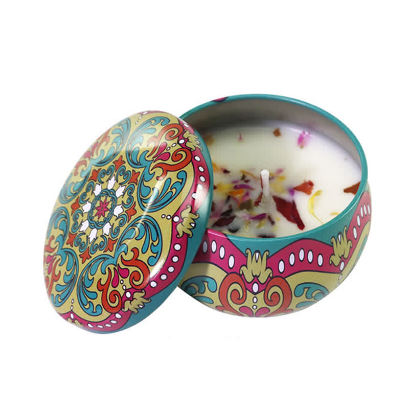 Té blanco Flor de jengibre Lavanda Gardenia Vela de cera de soja perfumada Regalo para familiares y amigos - Campanilla azul - image 17