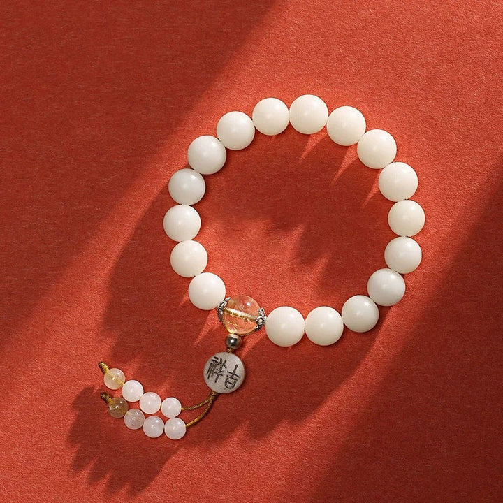 Buddha Stones, semilla de Bodhi, ágata roja, obsidiana negra, cristal rosa, Cuarzo rutilado, pulsera Mala de muñeca de la paz