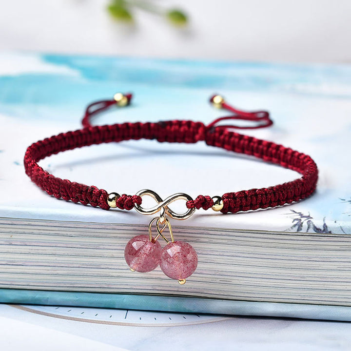 Pulsera positiva con cuentas fantasma, cuarzo fresa Natural, amatista, verde, Buddha Stones