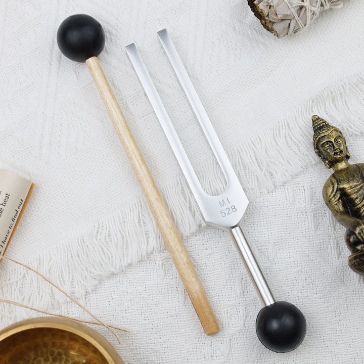 Diapasón de Buddha Stones , aleación de aluminio de 528HZ para decoración de adornos de chakras y terapia de sonido con mazo