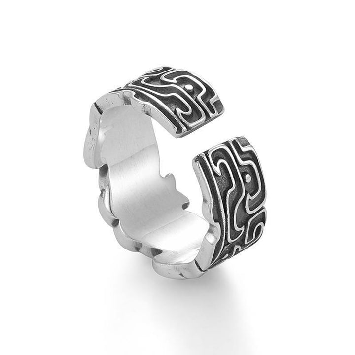Anillo ajustable de riqueza de cobre blanco FengShui PiXiu