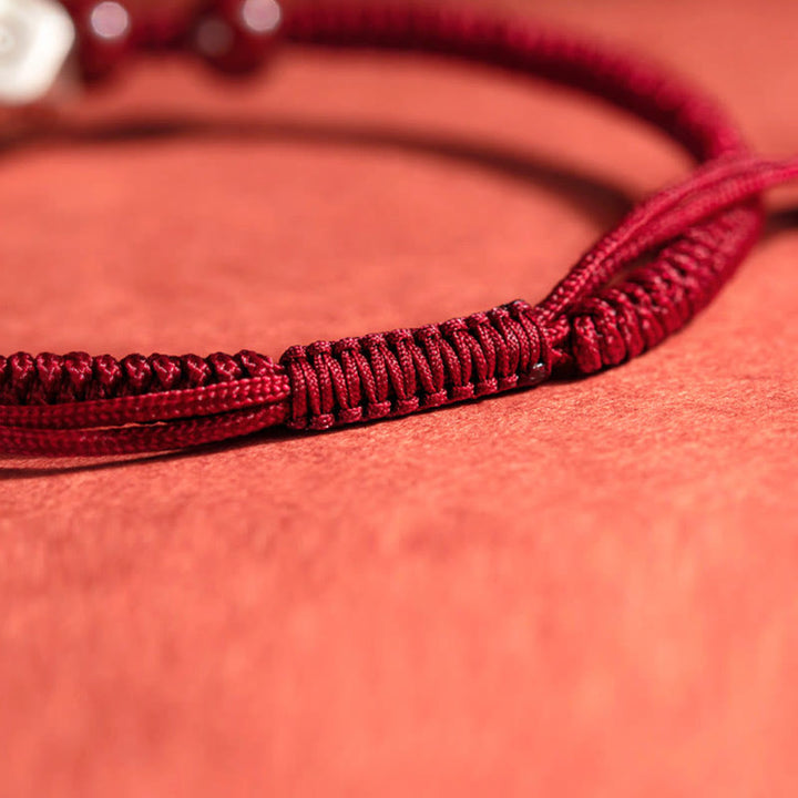 Pulsera de plata de ley 925 con Buddha Stones , zodíaco chino, Buda natal, cinabrio, calma - image 5