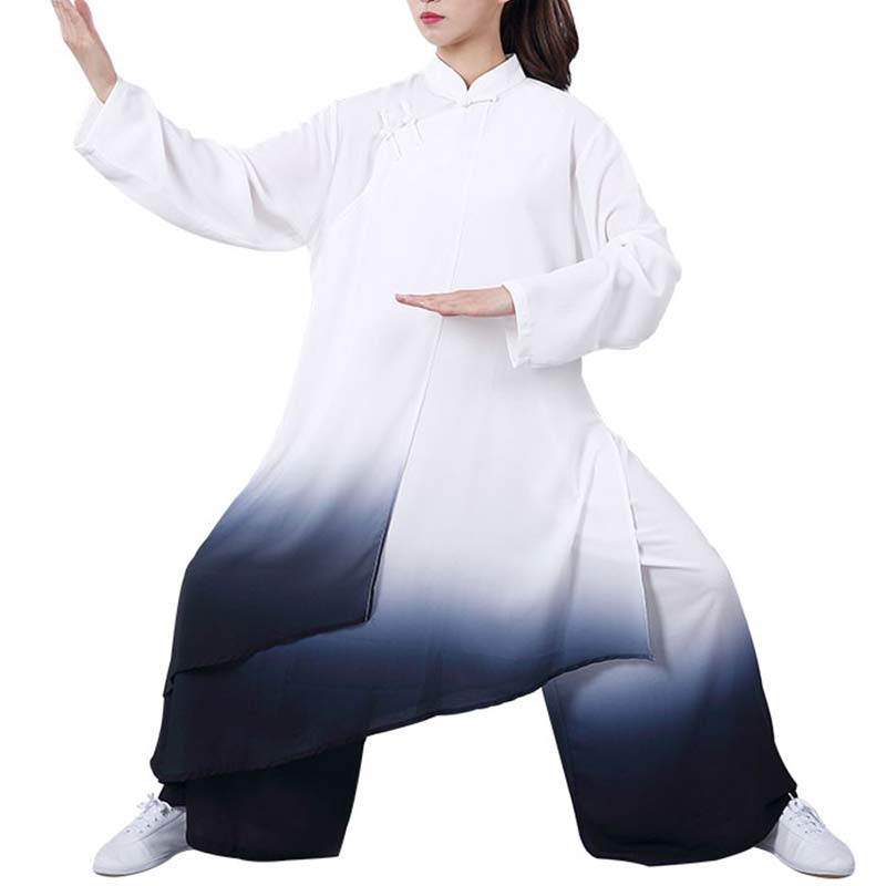 Conjunto de ropa Unisex para práctica de Zen Tai Chi Qigong, pintura degradada de Buddha Stones, meditación, oración espiritual - image 10