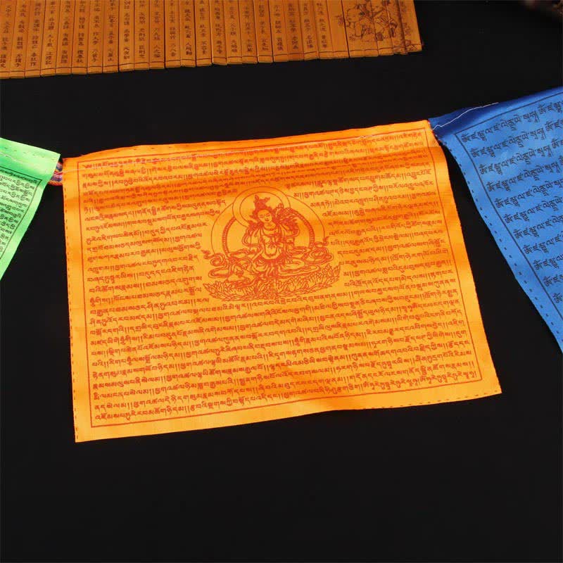 Bandera tibetana de oración al aire libre auspiciosa de caballo de viento de 5 colores