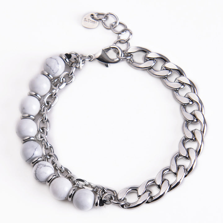 Pulsera resistente con Buddha Stones, ojo de tigre, jaspe Picasso, piedra esmerilada