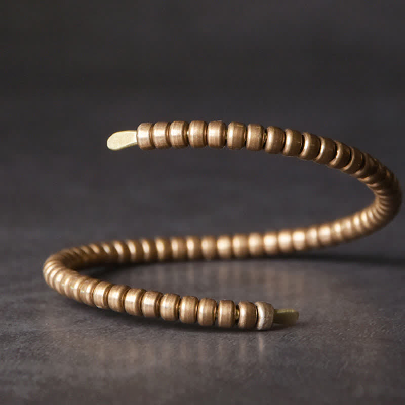 Pulsera ajustable con equilibrio de cobre y diseño vintage de Buddha Stones - image 4