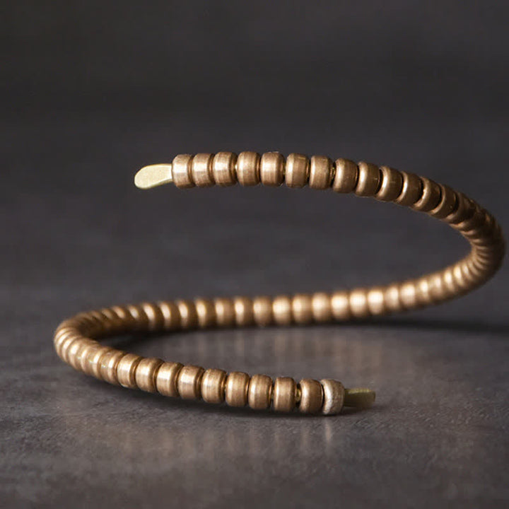 Pulsera ajustable con equilibrio de cobre y diseño vintage de Buddha Stones - image 4