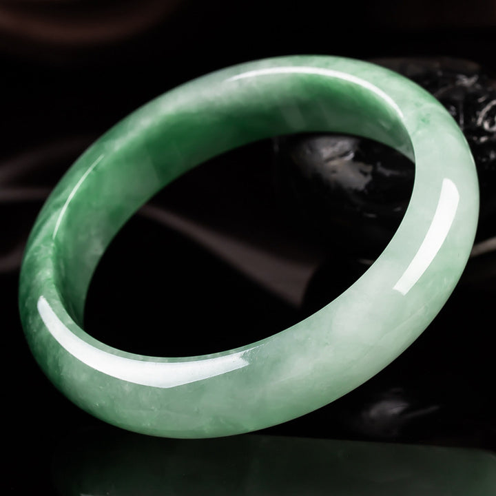 Brazalete de bendición de la fortuna de jade natural con Buddha Stones - image 5