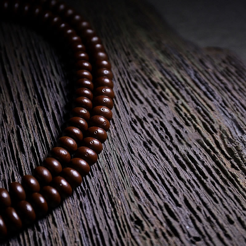 Buddha Stones naturales del Tíbet 108 cuentas de Mala semilla de Bodhi púrpura cuentas Dzi de tres ojos pulsera de armonía Dorje de cobre