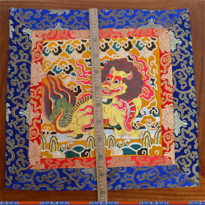 Estera de altar de oración Fengshui Kirin, estera con símbolo auspicioso para meditación curativa