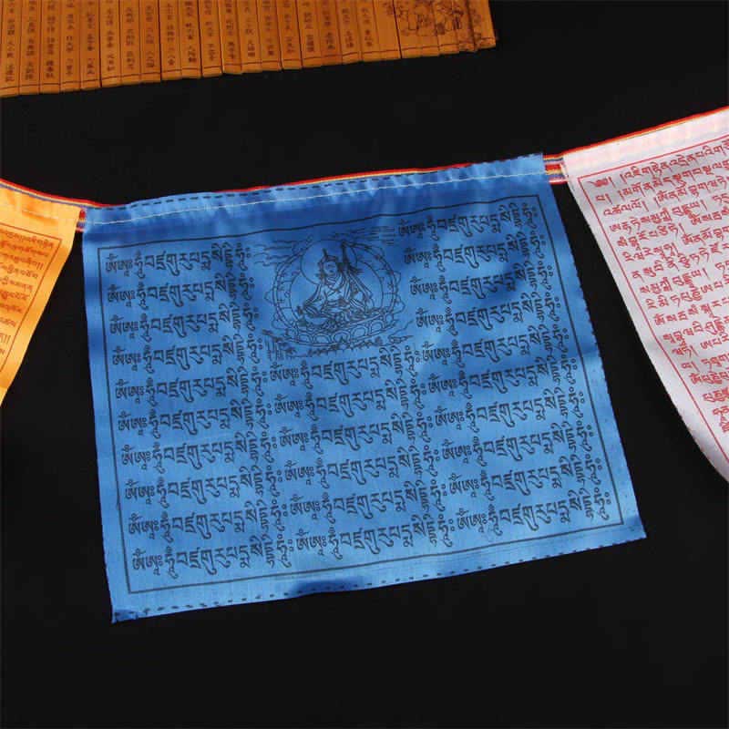 Bandera tibetana de oración al aire libre auspiciosa de caballo de viento de 5 colores