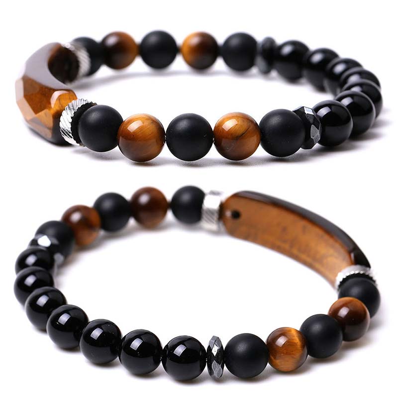Pulsera curativa de aventurina azul de cristal natural con Buddha Stones