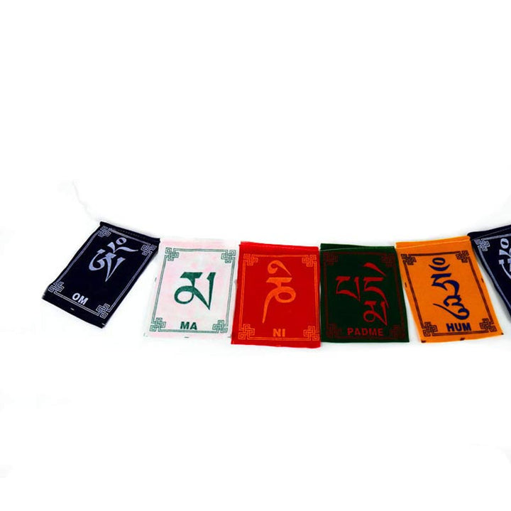 Bendición tibetana Windhorse Om Mani Padme Hum decoración de bandera de oración para coche al aire libre