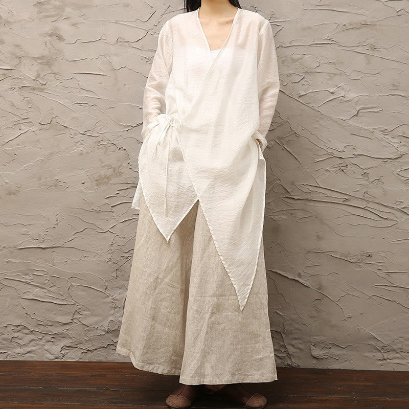 Buddha Stones Blanco Simple Patrón Beige Meditación Espiritual Zen Práctica Ropa de Yoga Ropa de Mujer