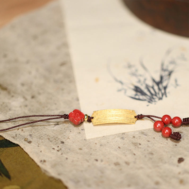 Pulsera trenzada con amuleto de la suerte, hecha a mano, en plata de ley 925 con Buddha Stones