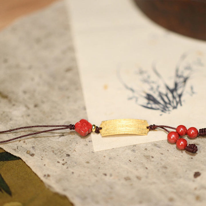 Pulsera trenzada con amuleto de la suerte, hecha a mano, en plata de ley 925 con Buddha Stones