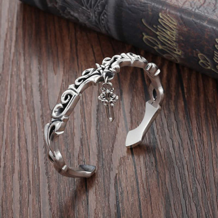 Pulsera de equilibrio de cobre con diseño trenzado de estilo vikingo y Buddha Stones - image 1