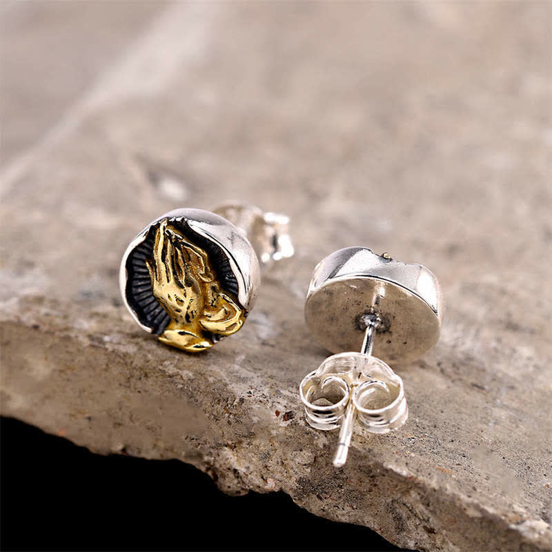 Pendientes de plata de ley 925 Namaste Igualdad