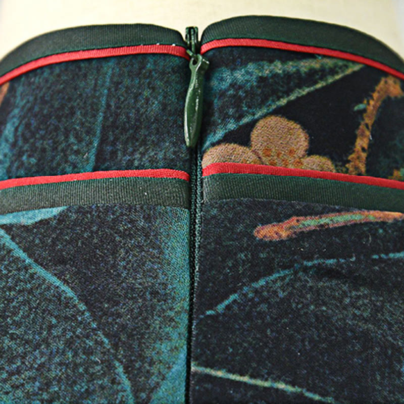 Vestido Cheongsam con estampado de flores rosas vintage de Buddha Stones vestido Qipao para mujer - image 6