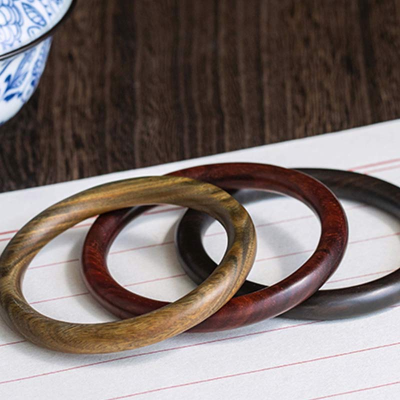 Brazalete de protección de sándalo verde de ébano rojo de hoja pequeña tibetana con Buddha Stones - image 12