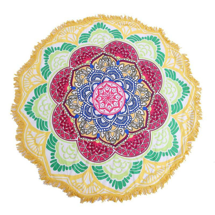 Decoración de estera de armonía con Mandala tibetano de Buddha Stones