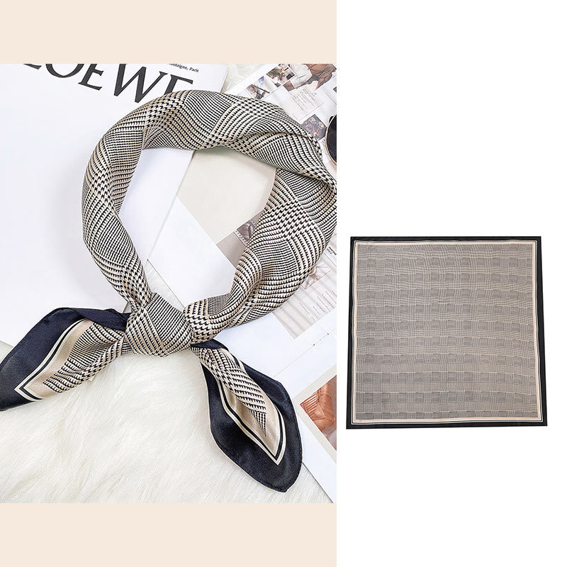 Buddha Stones escena pastoral globo aerostático flor de primavera 100% seda de morera cuello bufanda para el pelo - Estilo sencillo - image 25