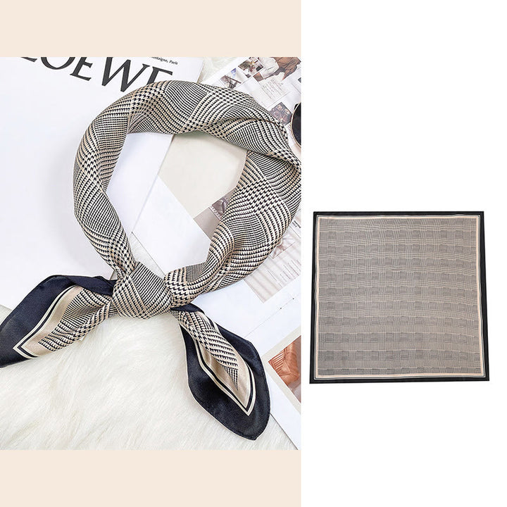 Buddha Stones escena pastoral globo aerostático flor de primavera 100% seda de morera cuello bufanda para el pelo - Estilo sencillo - image 25